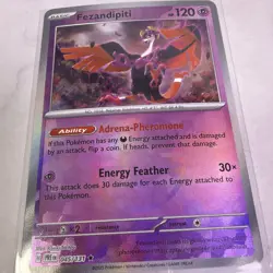 Pokemon Card Fezandipity 045/131 Prismatic Evolutions Masterball Reverse Holo NM - Image 5