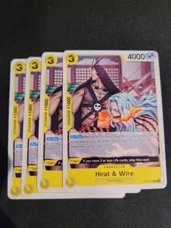 4x Heat & Wire OP10-110 English C Royal Blood One Piece Card Game - Image 1
