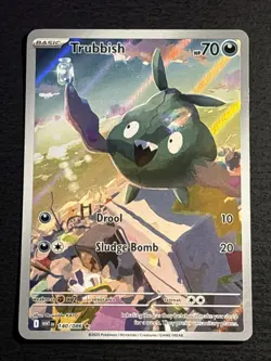 Trubbish 140/086 Illustration Rare Card Pokemon TCG White Flare Near Mint NM - Image 1