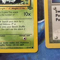 Pokemon Error Misprint Ink Blot Printer Hickey Vintage WOTC 4 ERROR CARDS - Image 4