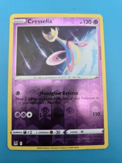 Pokemon Lost Origin Cresselia Reverse Holo Rare Card 074/196 LP - Image 1