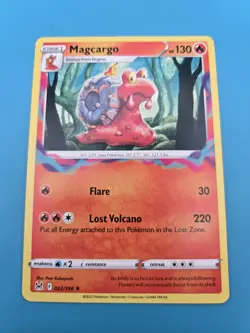 Magcargo 022/196 RARE Non Holo Lost Origin Pokemon Card LP - Image 1