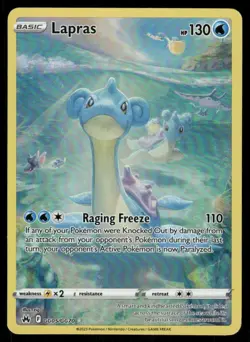 Pokemon Cards Lapras GG05/GG70 Crown Zenith Galarian Gallery Holo NM - Image 1