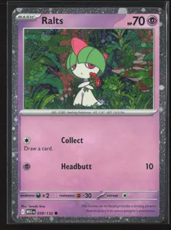Ralts (Cosmos Holo) Common Miscellaneous Cards & Products 058/132 NM Pokemon - Image 1