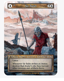 Sir Balin FOIL Unique Arthurian Legends Sorcery - Image 1