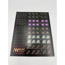 Vintage Magic The Gathering Fallen Empires Unpunched Token Counter Sheet WOTC - Image 1