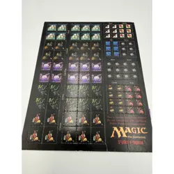 Vintage Magic The Gathering Fallen Empires Unpunched Token Counter Sheet WOTC - Image 2
