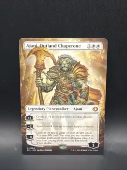 Ajani, Outland Chaperone Borderless Lorwyn Eclipsed 284 MTG Magic - Image 1