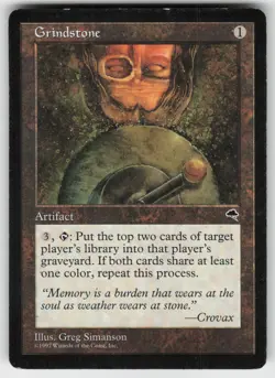 MTG Tempest #290 Grindstone Lightly played tcg - Image 1