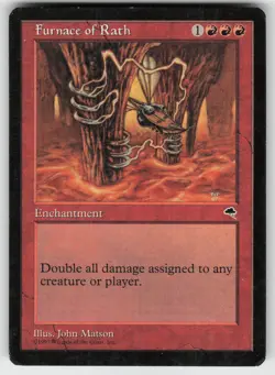 MTG Tempest #177 Furnace of Rath Lightly played tcg - Image 1