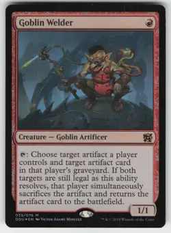 MTG Duel Decks: Elves vs. Inventors #35 Goblin Welder FOIL LP - Image 1