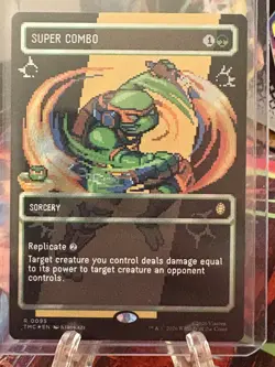 MTG Super Combo (Borderless) (Surge Foil) - Pixel Art - 0095 - TMC - NM - Image 1