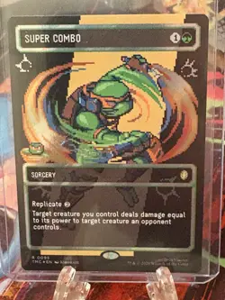 MTG Super Combo (Borderless) (Surge Foil) - Pixel Art - 0095 - TMC - NM - Image 3