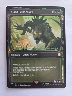 Alpha Deathclaw Showcase 336 MTG PIP R NM Normal - Image 1