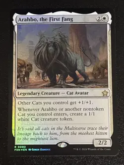 MTG Foundations Arahbo, the First Fang Foil 0002 NM Rare - Image 1