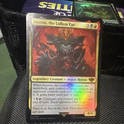 Wizards of the Coast Sauron, the Lidless Eye LOTR Mythic Foil Legendary Creatur… - Image 1