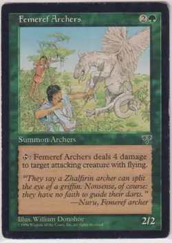 FEMEREF ARCHERS MIRAGE 1996 GREEN HP MAGIC GATHERING - Image 1