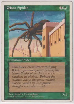 Giant Spider - Revised Edition - MTG Magic - Common - Green Creature MP - Image 1
