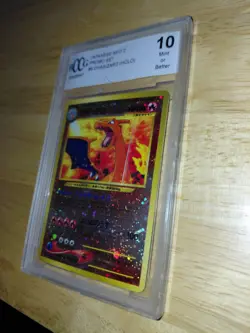CGC 10 GEM-MINT Charizard Japanese Neo Premium File 2 Pokemon 2000 Reverse Holo - Image 3