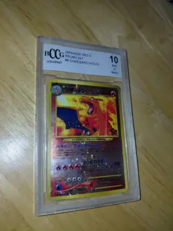 CGC 10 GEM-MINT Charizard Japanese Neo Premium File 2 Pokemon 2000 Reverse Holo - Image 4