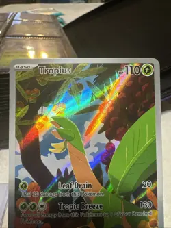 Pokemon TCG Tropius Holo Illustration Rare Card 195/193 Sv02: Paldea Evolved - Image 2