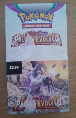 Pokemon TCG Scarlet & Violet Paldea Evolved Half Booster Box 18 Packs New Sealed - Image 1