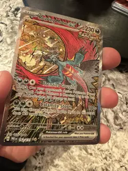 Pokemon TCG Prismatic Evolutions Roaring Moon EX Card 162/131 Sir NM Holo - Image 3