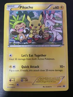 2016 Pokemon XY Promos Pikachu XY95 Black Star Promo Holo - Image 3
