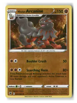 Hisuian Arcanine 071/189 Rare Astral Radiance Pokemon Reverse Holo Near Mint - Image 1
