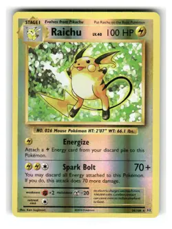 Raichu (XY Evolutions) 36/108 Rare Deck Exclusives Pokemon Lightly Played - Image 1