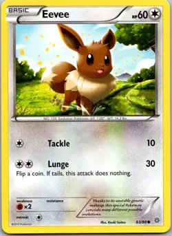 Eevee 63/98 - XY - Ancient Origins Common Pokemon TCG NM - Image 1