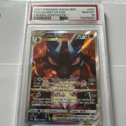 Pokemon Lucario VSTAR #291 Crown Zenith Full Art Promo Holo PSA 10 - Image 1