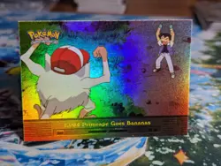 1999 Pokemon Topps Series 2 Primeape Goes Bananas EP24 1st Print Rainbow LP+ 🌈 - Image 1