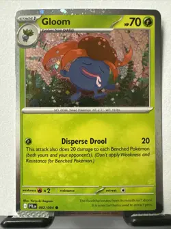 Gloom (Cosmos Holo) 002/094 Pokemon Phantasmal Flames - NM - Image 1