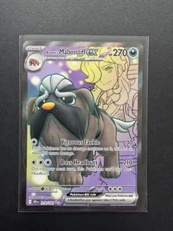 Pokemon TCG - Destined Rivals - Arven’s Mabosstiff EX - 218/182 - Ultra Rare - Image 1