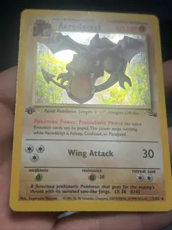 Pokemon TCG Aerodactyl 1/62 Fossil 1st Edition Holo Rare- LP - Image 3