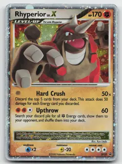 Pokemon tcg Diamond and Pearl Promos #DP29 Rhyperior LV.X Heavily played - Image 1