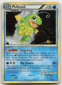 Pokemon tcg Unleashed #7/95 Politoed Lightly played - Image 1