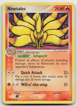 Pokemon tcg Power Keepers #19/108 Ninetales Lightly played - Image 1
