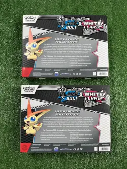 Pokemon TCG: White Flare & Black Bolt Victini Illustration Collection Box New ✅ - Image 2