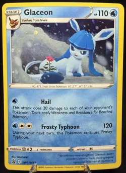 Pokemon TCG Glaceon Black Star Promo SWSH192 - Image 1