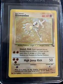 🔥Hitmonlee 7/62 Fossil Holo- Pokemon TCG Single - Image 1