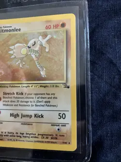 🔥Hitmonlee 7/62 Fossil Holo- Pokemon TCG Single - Image 3