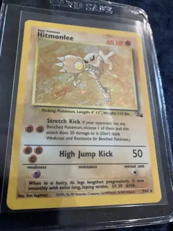 🔥Hitmonlee 7/62 Fossil Holo- Pokemon TCG Single - Image 4