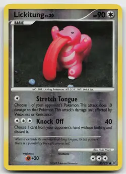 Pokemon tcg Platinum #80/127 Lickitung RH Moderately played - Image 1