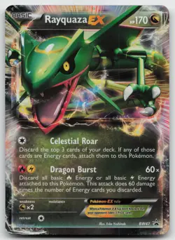 Pokemon tcg Black and White Promos #BW47 Rayquaza EX -BW47 Moderately played - Image 1