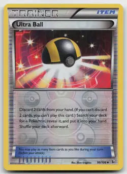 Pokemon tcg XY - Flashfire #99/106 Ultra Ball Reverse Holo LP - Image 1