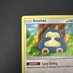 Pokemon Snorlax Sm-Unbroken Bonds 158/214 Holo Rare Basic 150 HP 2019 Excellent - Image 3