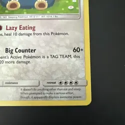 Pokemon Snorlax Sm-Unbroken Bonds 158/214 Holo Rare Basic 150 HP 2019 Excellent - Image 5