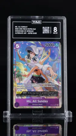 Ms. All Sunday Alternate Art Kingdoms of Intrigue OP04-064 TAG 8 - Image 1